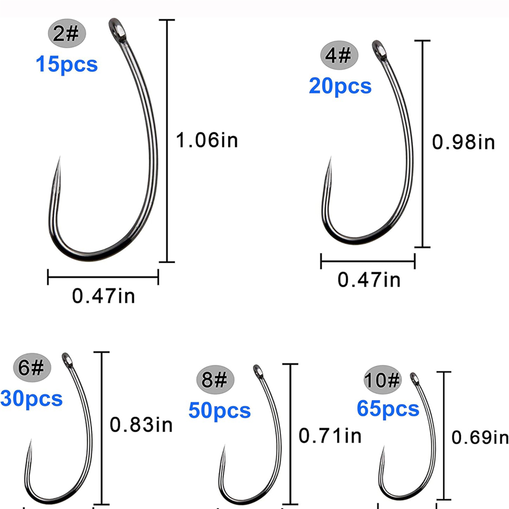 180PCS Barbless Fishing Hooks  - đánh giá và giá Fishing Hook Barbless