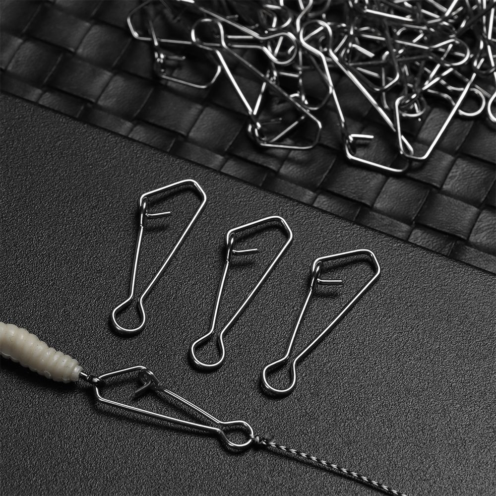 50 Cái/gói Nhanh Móc Khóa Móc  - đánh giá và giá Fishing Hook Stainless Steel