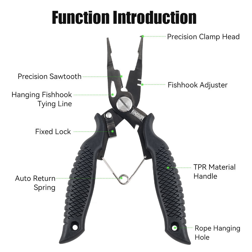 Kingdom Fishing Pliers Multifu - đánh giá và giá Fishing Hook Stainless Steel