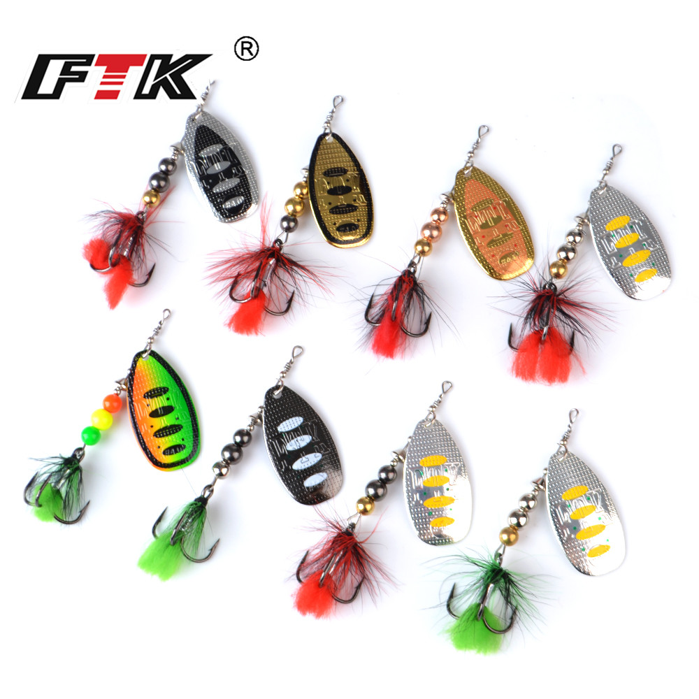 FTK Metal Fishing Lure Spinner - đánh giá và giá Fishing Hook Treble