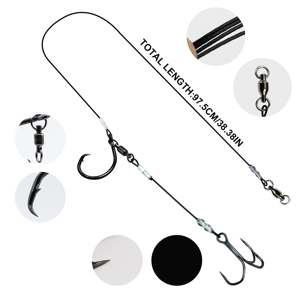 ZYZHE 1/3/5pcs Stinger Rigs Li - đánh giá và giá Fishing Hook Circle