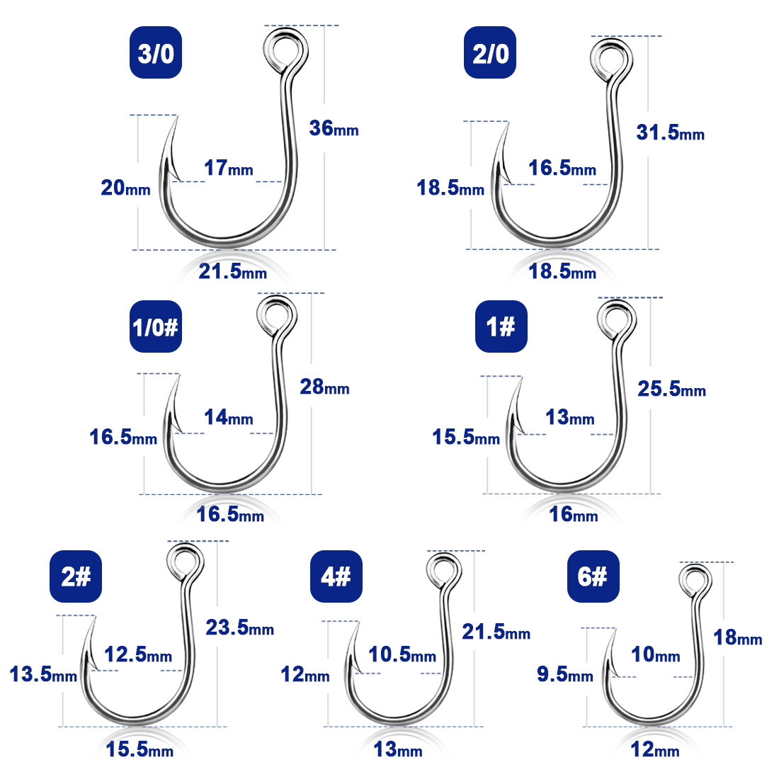9KM Móc Câu Cá 25 Con Jig Móc  - đánh giá và giá Fishing Hook Assortment