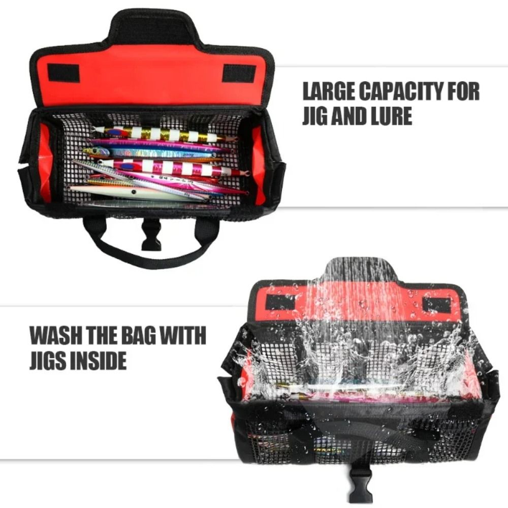 Jig Mesh Bag Lure Bait Storage - đánh giá và giá Fishing Hook Jig