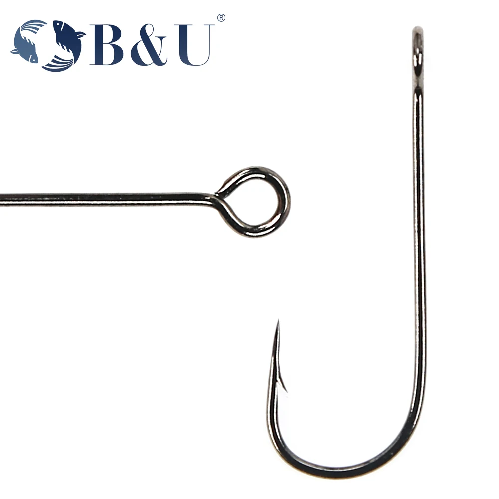 B&U 20pcs Fishing Hook Big Eye - đánh giá và giá Fishing Hook Barbless