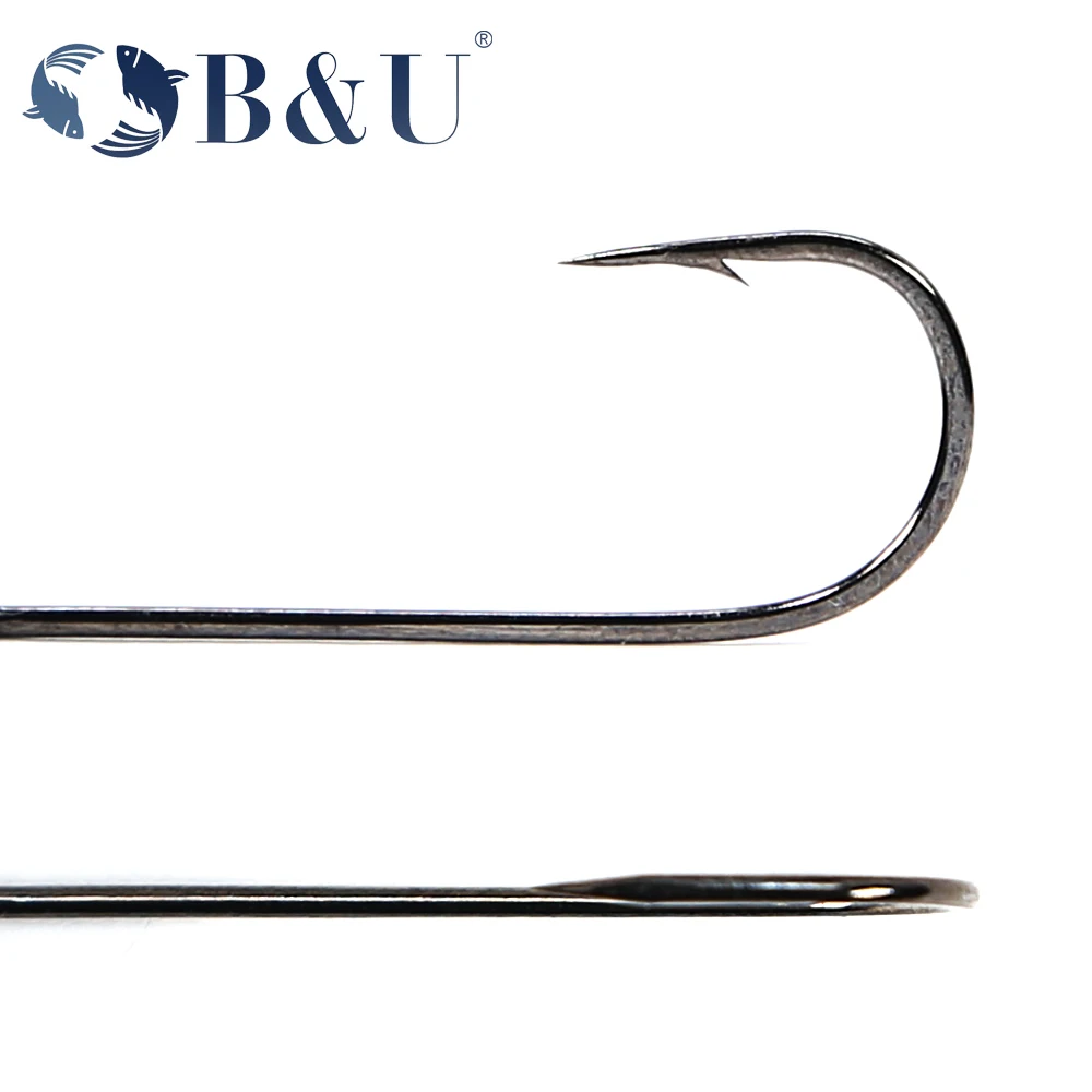 B&U 20pcs Fishing Hook Big Eye - đánh giá và giá Fishing Hook Barbless