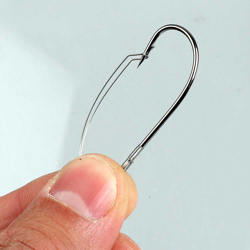 10Pcs/box Fishing Wacky Weedle - đánh giá và giá Fishing Hook Weedless